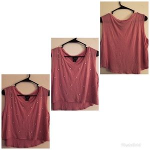👚Pink crop top👚